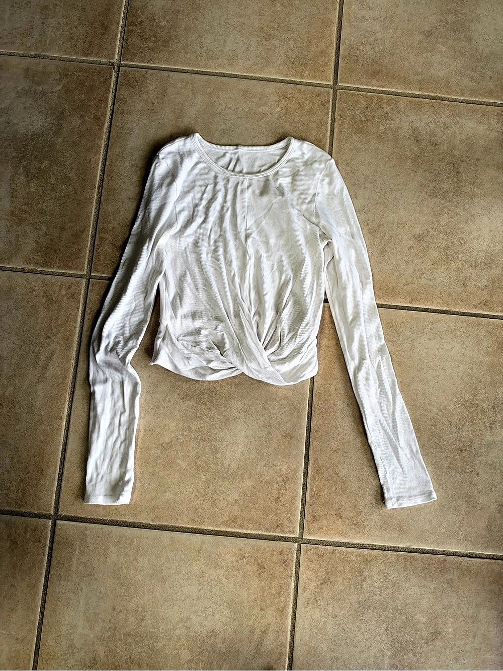 Vuori cross Long Sleeve Top in White